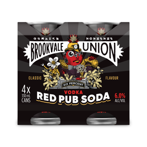 Vodka Red Pub Soda Six Percent - 4 Pack
